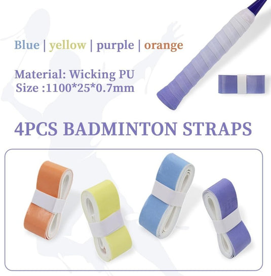 Gripband set 4 stuks voor rackets - happygetfit.com