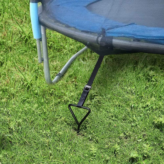 Grondankers 4 stuks 40,5 cm met spanbanden – trampoline ankers – stormbeveiliging - happygetfit.com