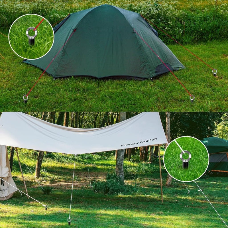 Carica immagine in Galleria Viewer, Grondankers 6 stuks 47 cm heavy duty met vaste ring – trampoline ankers – stormankers - happygetfit.com
