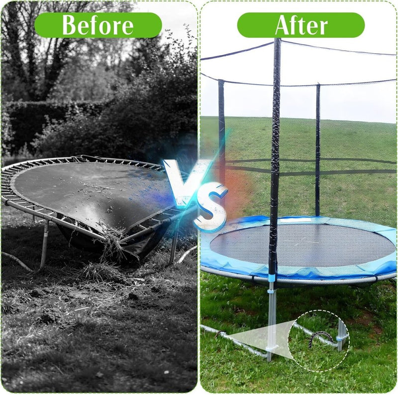 Load image into Gallery viewer, Grondankers 8 stuks 30 cm U-vorm van verzinkt staal – trampoline ankers – stormbeveiliging - happygetfit.com

