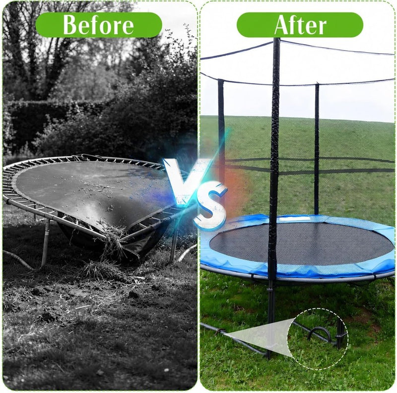 Load image into Gallery viewer, Grondankers 8 stuks 30 cm U-vorm van verzinkt staal – trampoline ankers – stormbeveiliging - happygetfit.com
