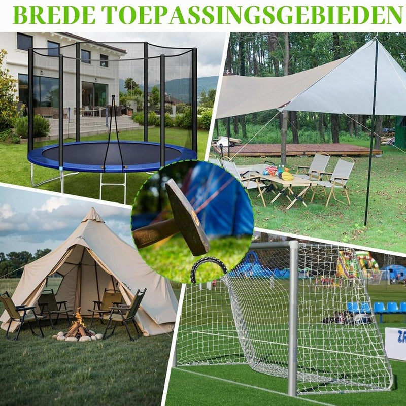 Load image into Gallery viewer, Grondankers 8 stuks 30 cm U-vorm van verzinkt staal – trampoline ankers – stormbeveiliging - happygetfit.com
