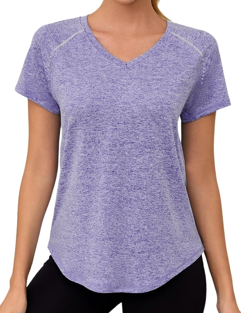 Laad afbeelding in Galerijviewer, Gyabnw Sportshirt dames T-shirts dames korte mouwen elastisch shirt gym dames rug ademend mesh top fitness yoga hardlopen dans - happygetfit.com
