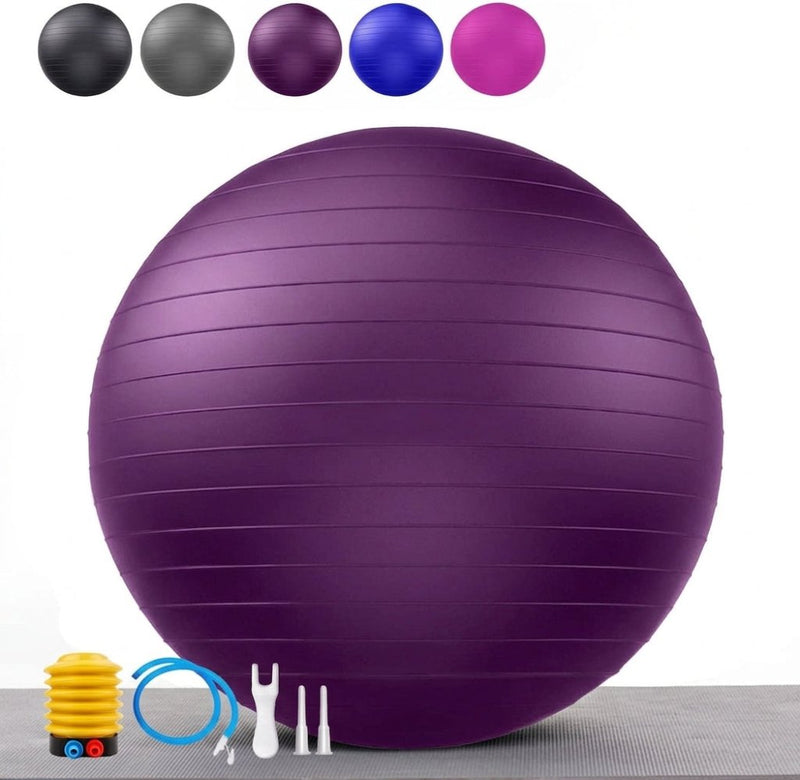 Załaduj obraz do przeglądarki galerii, Gymnastiekbal 45 cm met anti-burst bescherming – zitbal – balansbal – fitness - happygetfit.com
