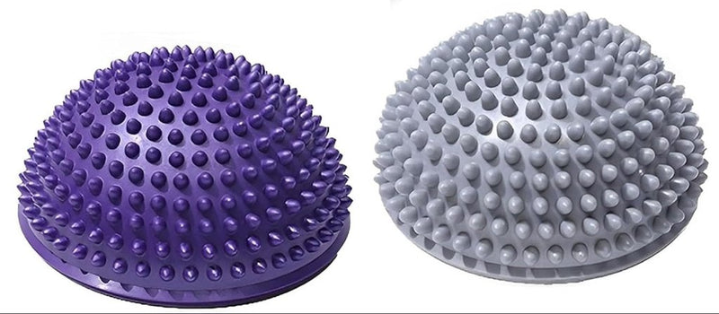 Laad afbeelding in Galerijviewer, Halfronde balans- en massageballen set van 3 zwart - happygetfit.com
