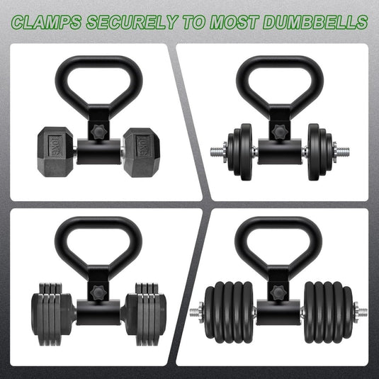 Halter naar kettlebell convertergreep zwart - happygetfit.com