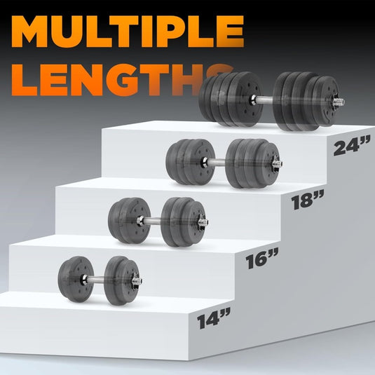 Haltergrepen set van 2 met schroefsluiting 35 cm - happygetfit.com
