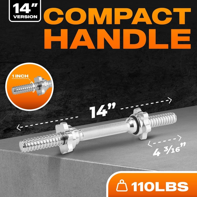Load image into Gallery viewer, Haltergrepen set van 2 met schroefsluiting 35 cm - happygetfit.com
