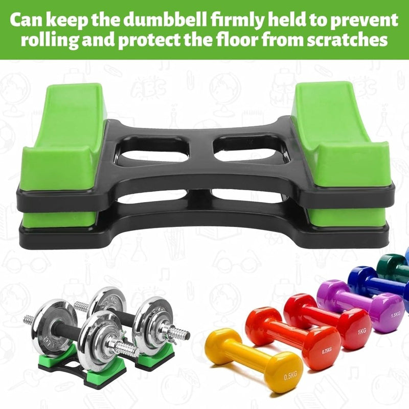 Load image into Gallery viewer, Halterhouders set van 2 groen voor dumbbells - happygetfit.com
