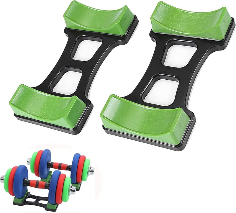Load image into Gallery viewer, Halterhouders set van 2 groen voor dumbbells - happygetfit.com
