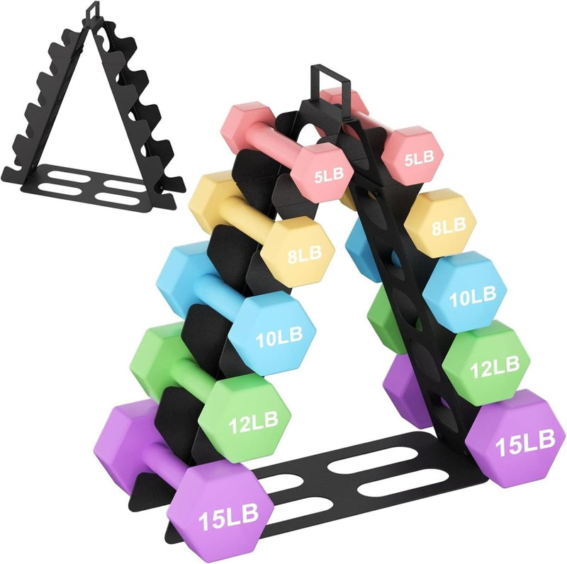 Chargez l'image dans la visionneuse de la galerie, Halterrek 5 lagen zwart voor dumbbells - happygetfit.com
