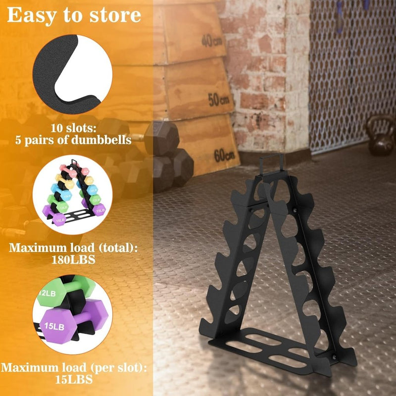 Chargez l'image dans la visionneuse de la galerie, Halterrek 5 lagen zwart voor dumbbells - happygetfit.com
