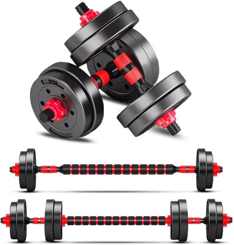 Laad afbeelding in Galerijviewer, Halterset, gewichten, verstelbare halterstang, halterset, korte halters, lange halter, 10/15/20/30 kg, lange halters voor mannen en vrouwen, krachttraining - happygetfit.com

