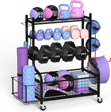 🏋️‍♀️ Halterstandaard voor thuis – alles netjes opgeborgen, altijd binnen handbereik - happygetfit.com