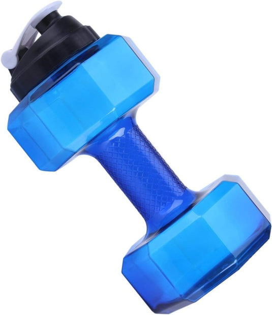 Haltervormige waterfles 2,2 liter blauw - happygetfit.com