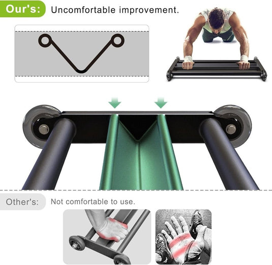 Hamstring roller met V-vormige voetsteun en soepele wielen – glute trainer – core trainer - happygetfit.com