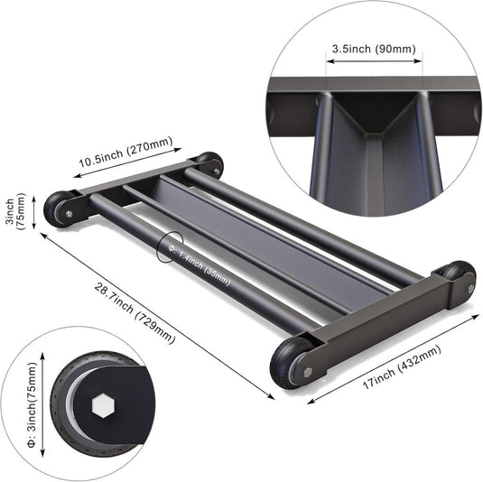 Hamstring roller met V-vormige voetsteun en soepele wielen – glute trainer – core trainer - happygetfit.com