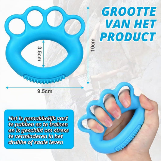 Handtrainer gripballen 4 stuks van elastisch rubber met verschillende weerstandsniveaus – handkrachttraining – stressballen - happygetfit.com