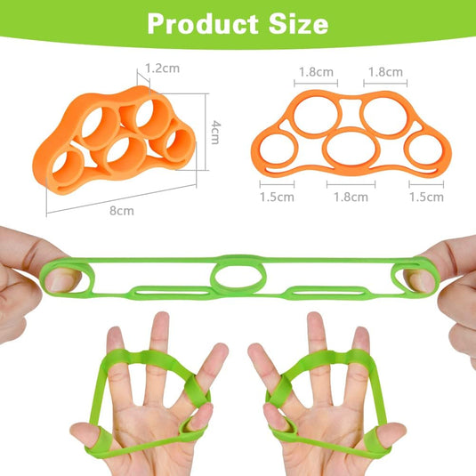 Handtrainer gripballen 4 stuks van elastisch rubber met verschillende weerstandsniveaus – handkrachttraining – stressballen - happygetfit.com