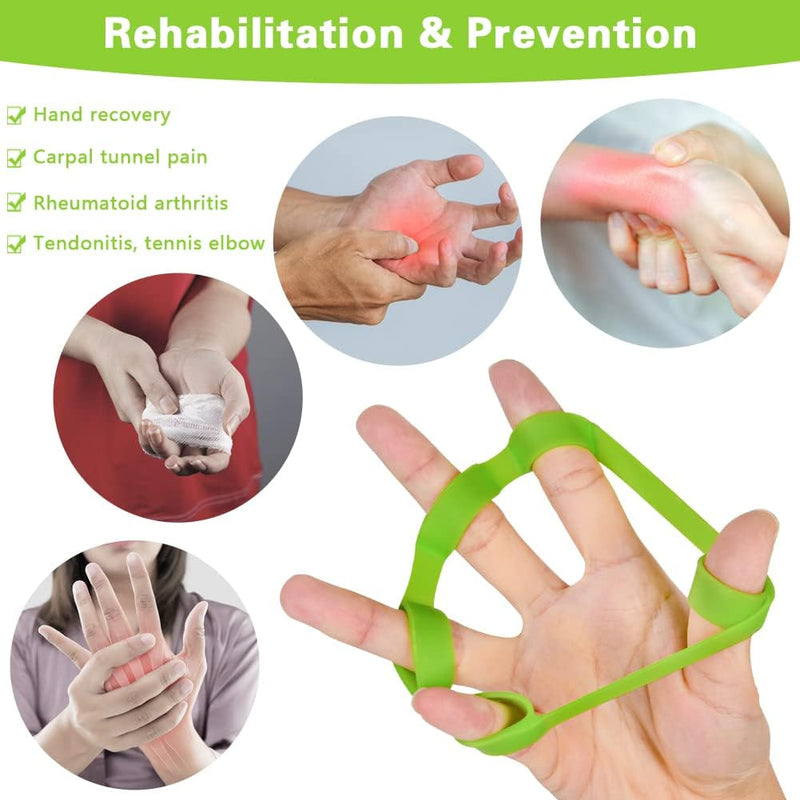 Bild im Galerie-Viewer laden, Handtrainer gripballen 4 stuks van elastisch rubber met verschillende weerstandsniveaus – handkrachttraining – stressballen - happygetfit.com
