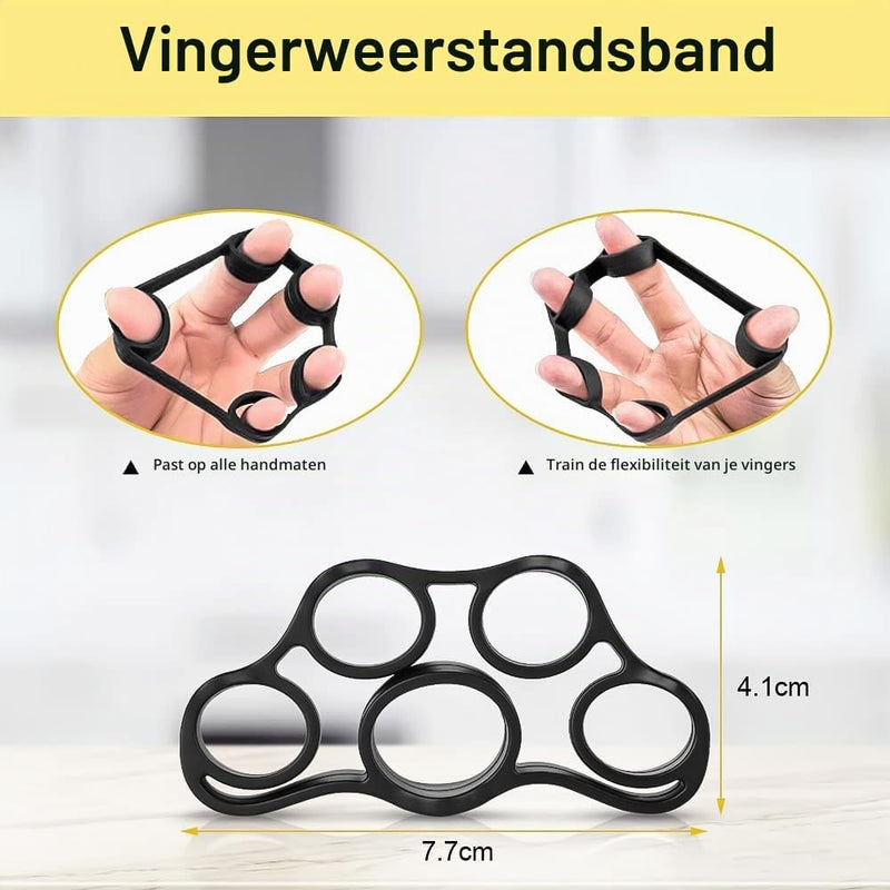Laad afbeelding in Galerijviewer, Handtrainer set 5-delig met verstelbare weerstand van 5 tot 60 kg voor hand- en vingerkracht – griptraining – onderarmtraining - happygetfit.com
