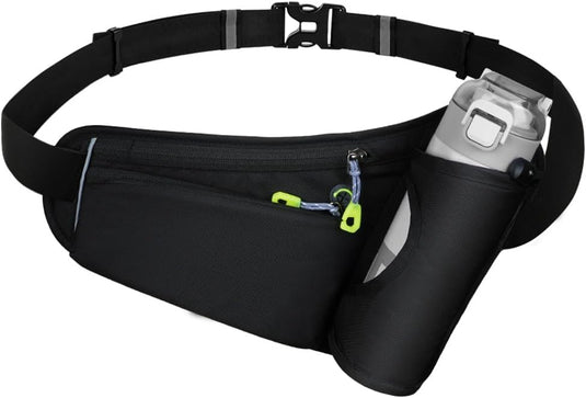 Hardloop heuptas met 2 drinkflessen van 190 ml en verstelbare band voor sport wandelen en fietsen – drinkgordel – running belt - happygetfit.com