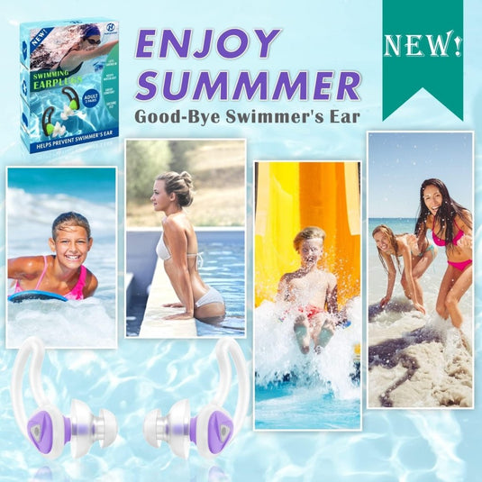 Hearprotek oordopjes voor zwemmen, 2 paar gehoorbescherming, waterbescherming oordopjes voor douche, zwemmen, surfen (oranje) - happygetfit.com
