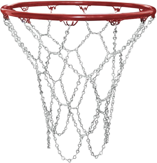 Heavy Duty basketbalkettingnet met S-haken - vervanging van hoepelnetten - premium kwaliteit en duurzaam - happygetfit.com