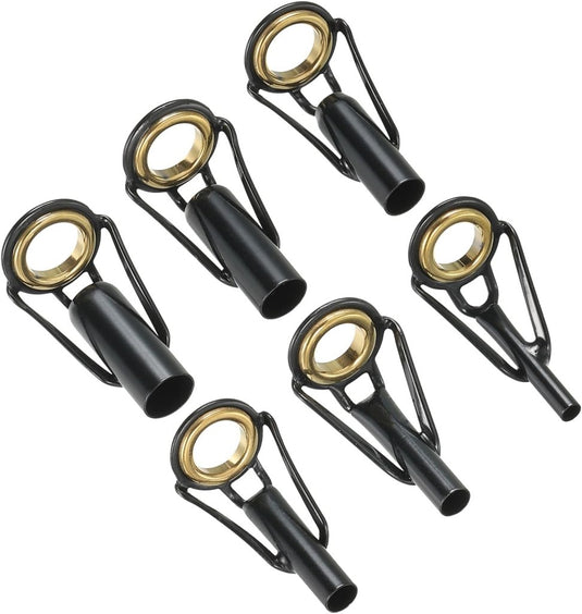 Hengel tip reparatieset (6 stuks) - Roestvrij stalen hengelogen 2-6 mm - Hengeloog vervanging zout- en zoetwater - happygetfit.com