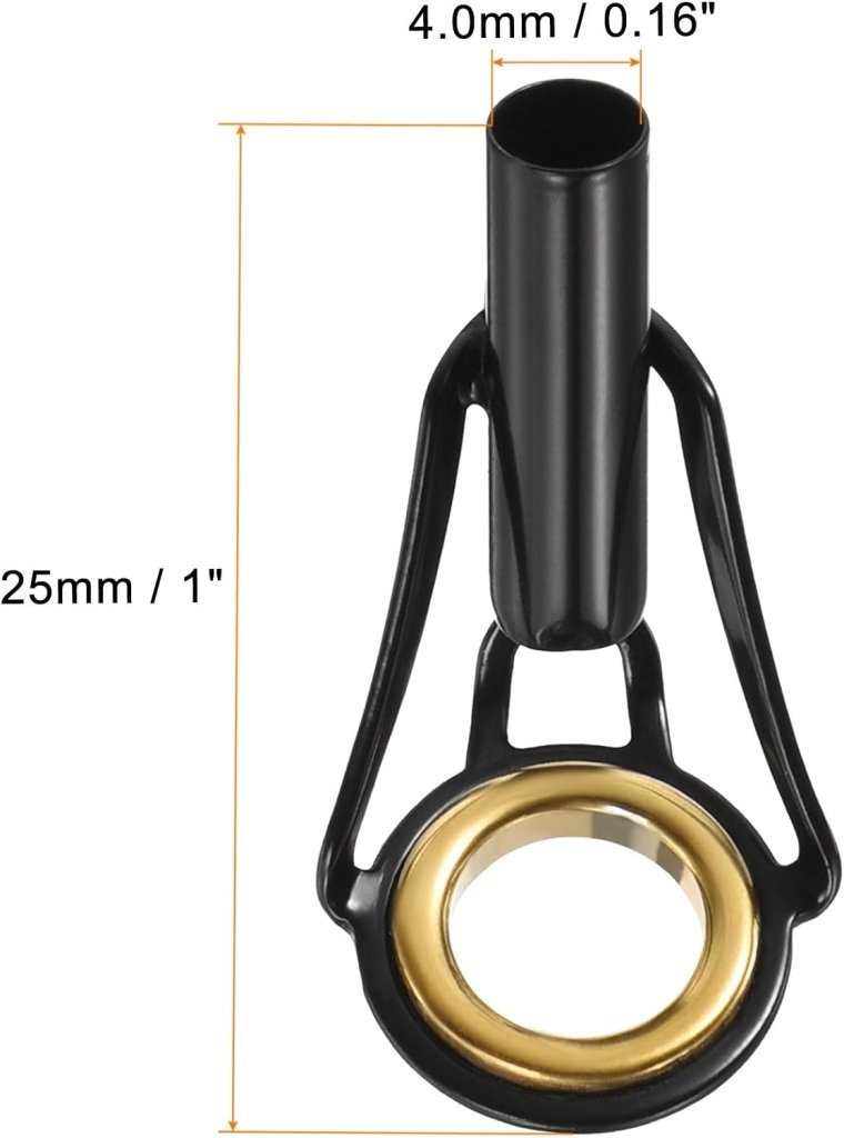Load image into Gallery viewer, Hengel topogen 3 stuks 1 mm van roestvrij staal zwart-goud – hengeltop reparatieset – visaccessoires - happygetfit.com
