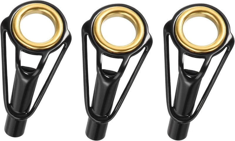 Load image into Gallery viewer, Hengel topogen 3 stuks 1 mm van roestvrij staal zwart-goud – hengeltop reparatieset – visaccessoires - happygetfit.com
