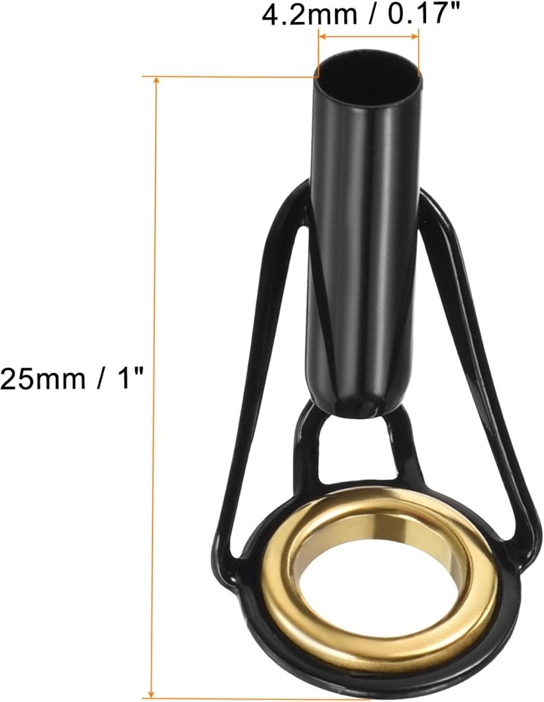 Load image into Gallery viewer, Hengel topogen 3 stuks 1 mm van roestvrij staal zwart-goud – hengeltop reparatieset – visaccessoires - happygetfit.com

