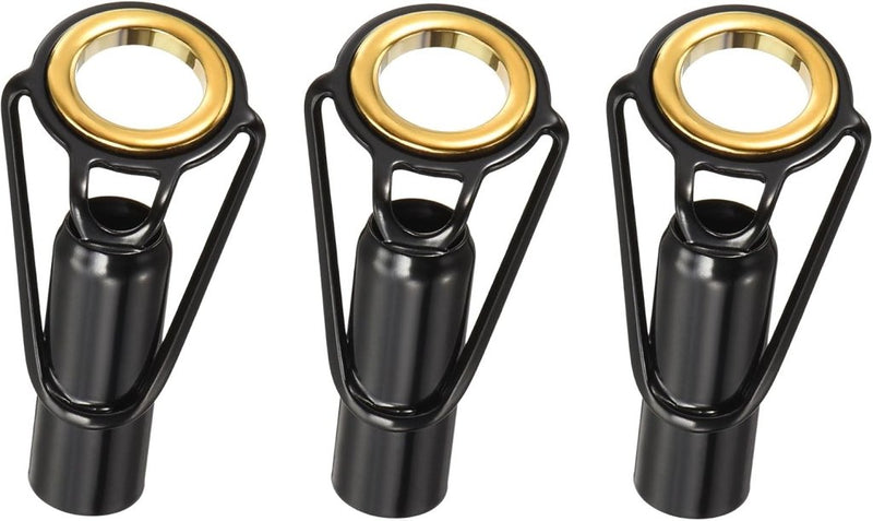 Load image into Gallery viewer, Hengel topogen 3 stuks 1 mm van roestvrij staal zwart-goud – hengeltop reparatieset – visaccessoires - happygetfit.com
