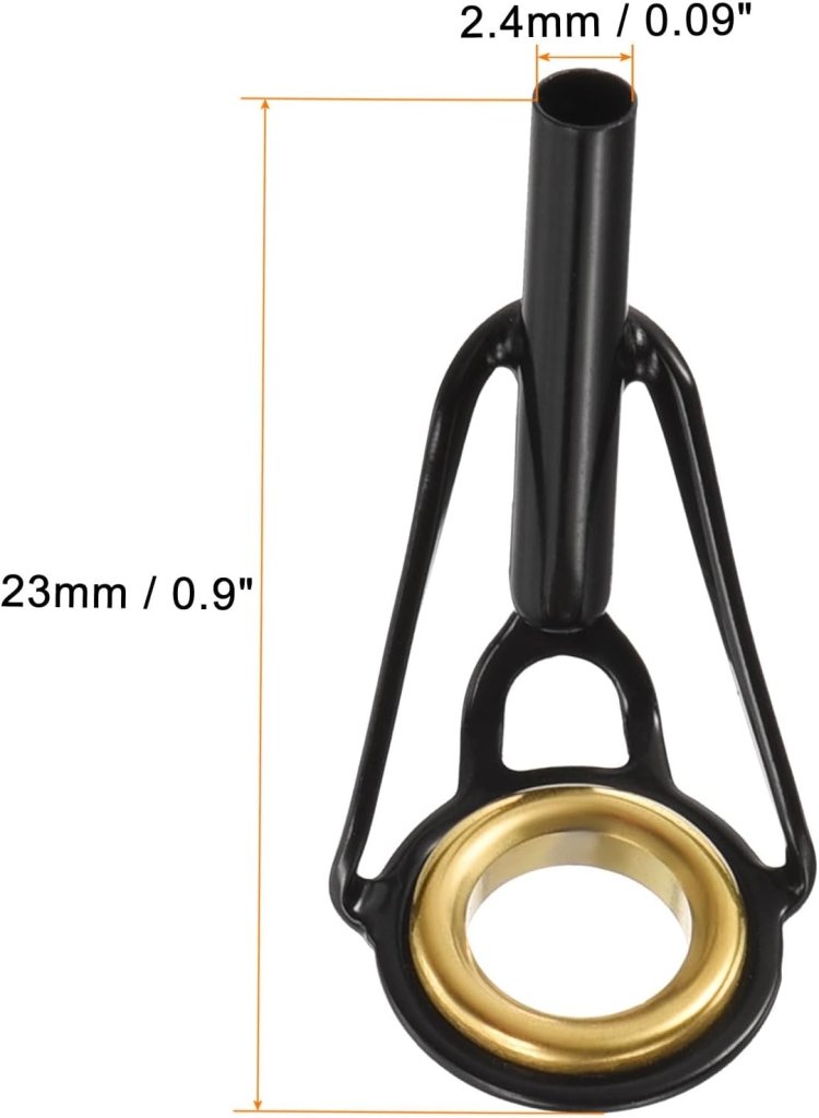 Load image into Gallery viewer, Hengel topogen 3 stuks 1 mm van roestvrij staal zwart-goud – hengeltop reparatieset – visaccessoires - happygetfit.com
