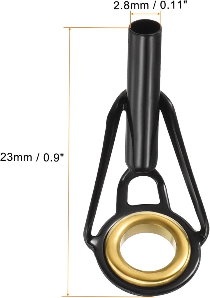 Load image into Gallery viewer, Hengel topogen 3 stuks 1 mm van roestvrij staal zwart-goud – hengeltop reparatieset – visaccessoires - happygetfit.com
