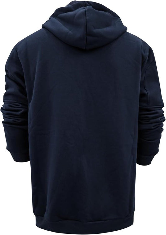 Heren lange hoodie met capuchon en rits voor de winter – vest – heren trui - happygetfit.com