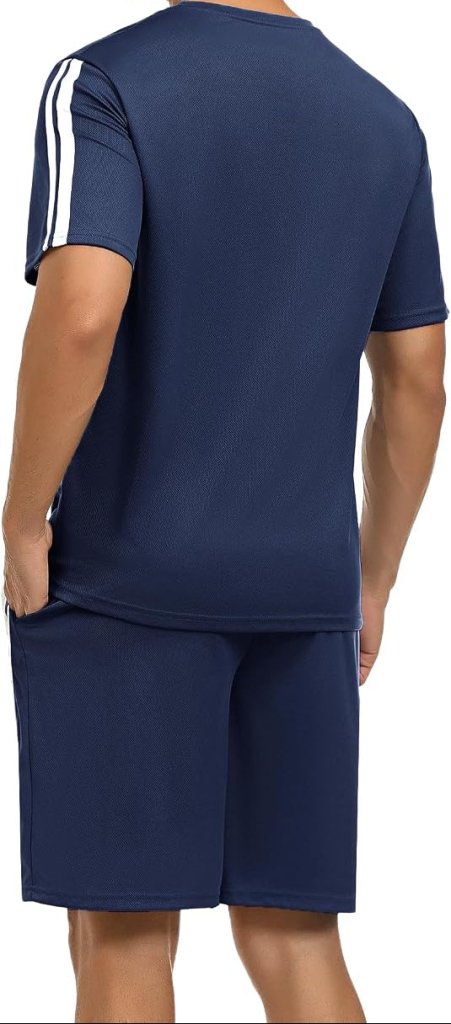 Heren sportset met T-shirt en korte broek - happygetfit.com