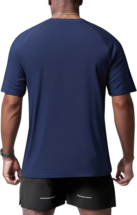 Heren sportshirts 3 of 5 stuks sneldrogend en ademend – fitness shirt – hardloopshirt - happygetfit.com