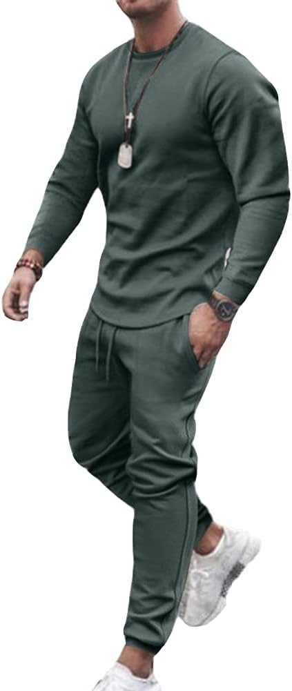 Chargez l'image dans la visionneuse de la galerie, Heren trainingspak 2-delig met longsleeve en joggingbroek - happygetfit.com
