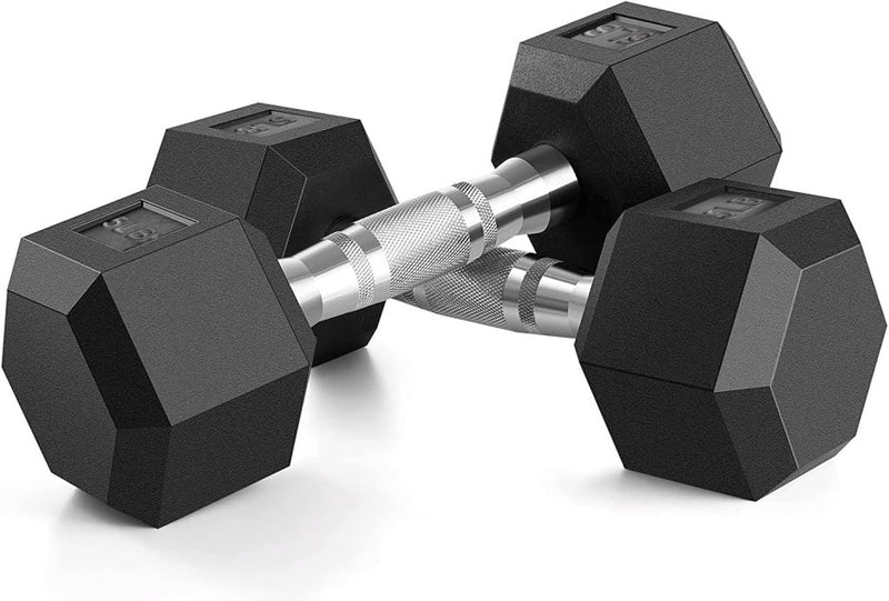 Laden Sie das Bild in Galerie -Viewer, Hex dumbbells set van 2 met rubberen coating - happygetfit.com
