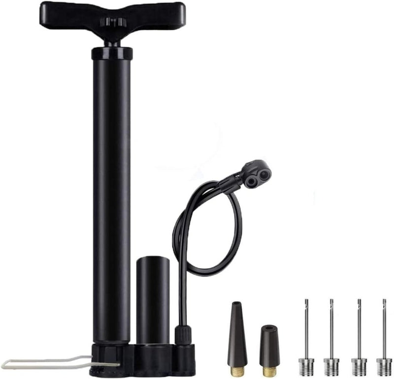 Load image into Gallery viewer, High Pressure Bike Floor Pump, Bicycle Pump, Bike Pump, Stand Pump 160PSI with Presta &amp;Schrader Valves, Bike Air Pump with Ball Pump Needle for Bike Basketball - happygetfit.com
