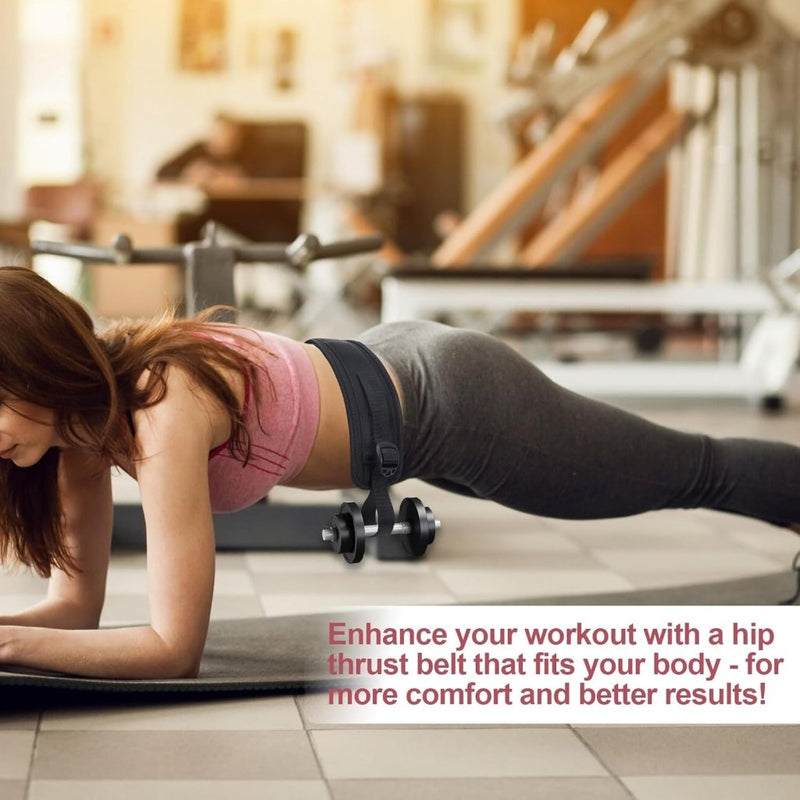 Laad afbeelding in Galerijviewer, Hip thrust riem voor biltraining zwart - happygetfit.com
