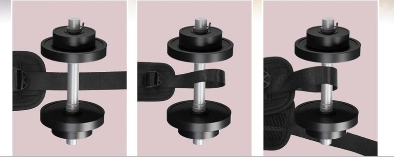 Laad afbeelding in Galerijviewer, Hip thrust riem voor biltraining zwart - happygetfit.com
