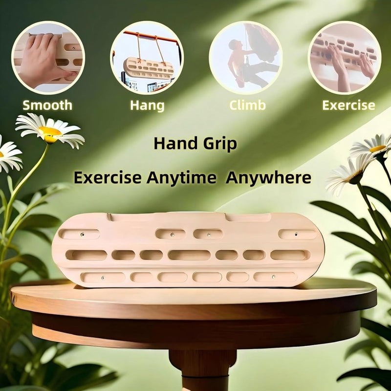 Chargez l'image dans la visionneuse de la galerie, Houten hangboard 56 cm – klimtrainingsbord voor grip, vingerkracht en pull-up training - happygetfit.com
