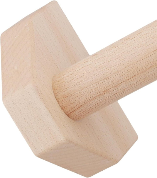 Houten parallettes 2 stuks 20 cm met antislip rubberen voeten – push-up bars – calisthenics - happygetfit.com