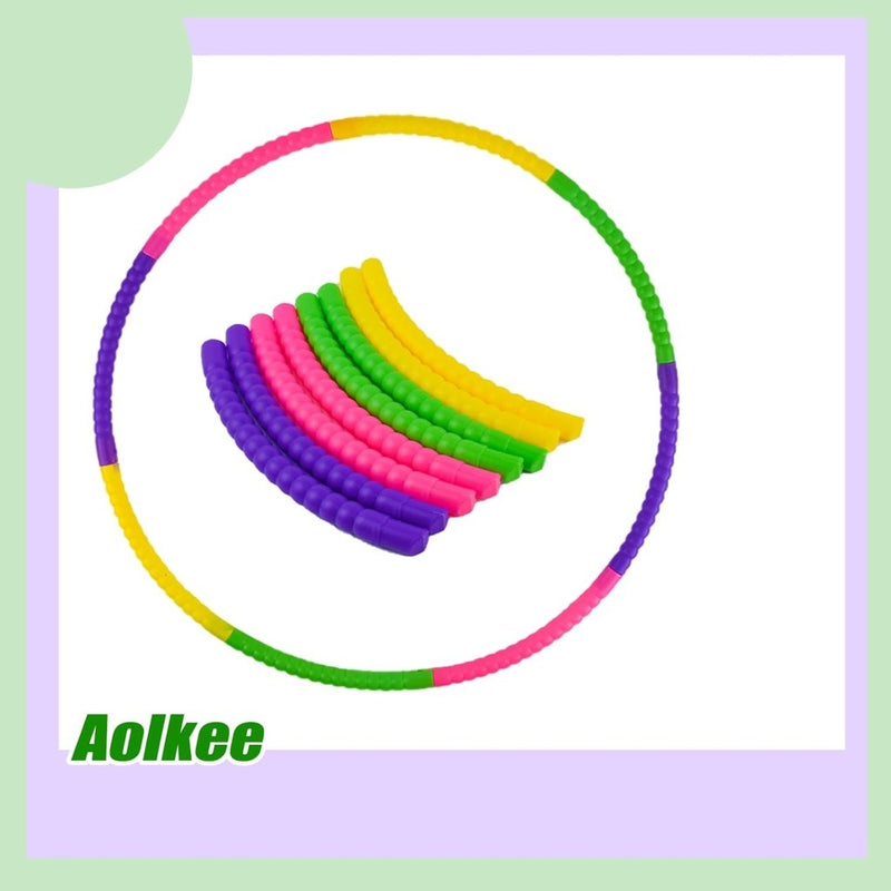 Load image into Gallery viewer, Hula Fitness hoepel voor kinderen, AolKee Afneembaar kunststof Veelkleurige Kids Hula Fitness hoepel- Fun en voor Jongens &amp; Meisjes, Perfect voor Dans, Gym en Activiteiten - happygetfit.com
