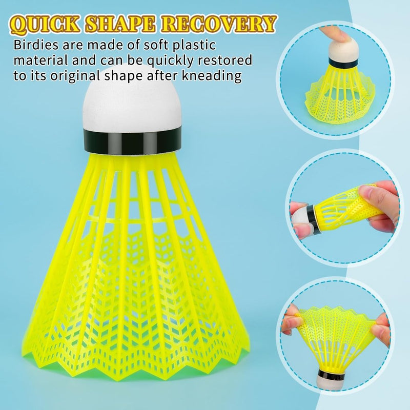 Load image into Gallery viewer, Hysagtek 12 Pcs Badminton Shuttlecocks Badminton Birdie, Indoor Outdoor Sport Ball Training Exercise Gym Fitness Game - happygetfit.com
