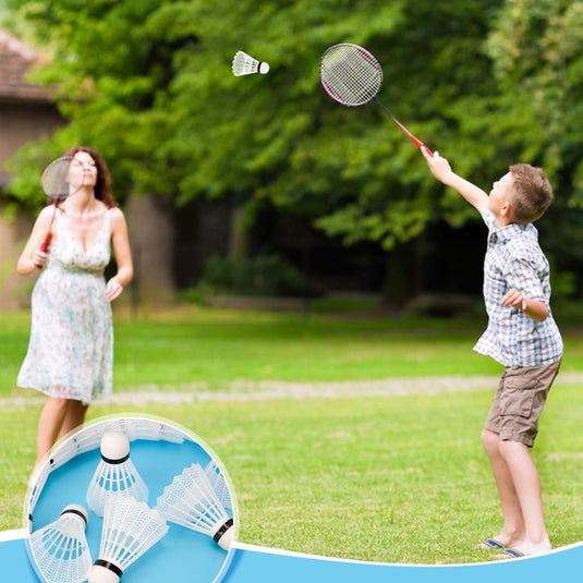 Hysagtek 12 Pcs Badminton Shuttlecocks Badminton Birdie, Indoor Outdoor Sport Ball Training Exercise Gym Fitness Game - happygetfit.com