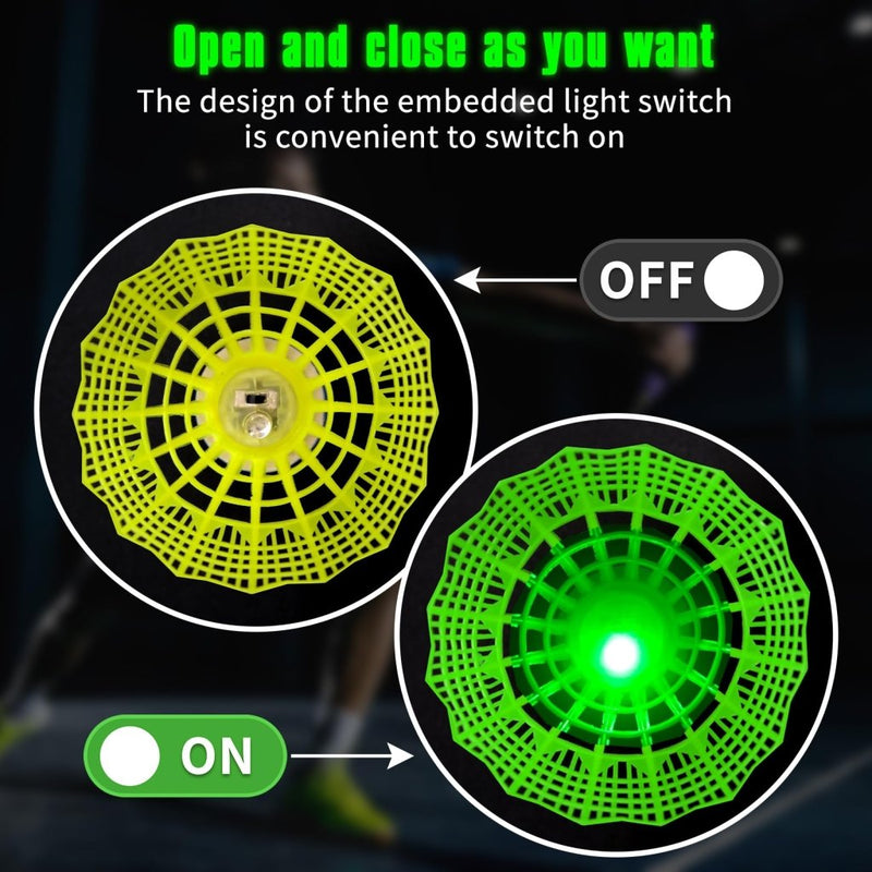 Load image into Gallery viewer, Hysagtek 12 Pcs Badminton Shuttlecocks Badminton Birdie, Indoor Outdoor Sport Ball Training Exercise Gym Fitness Game - happygetfit.com

