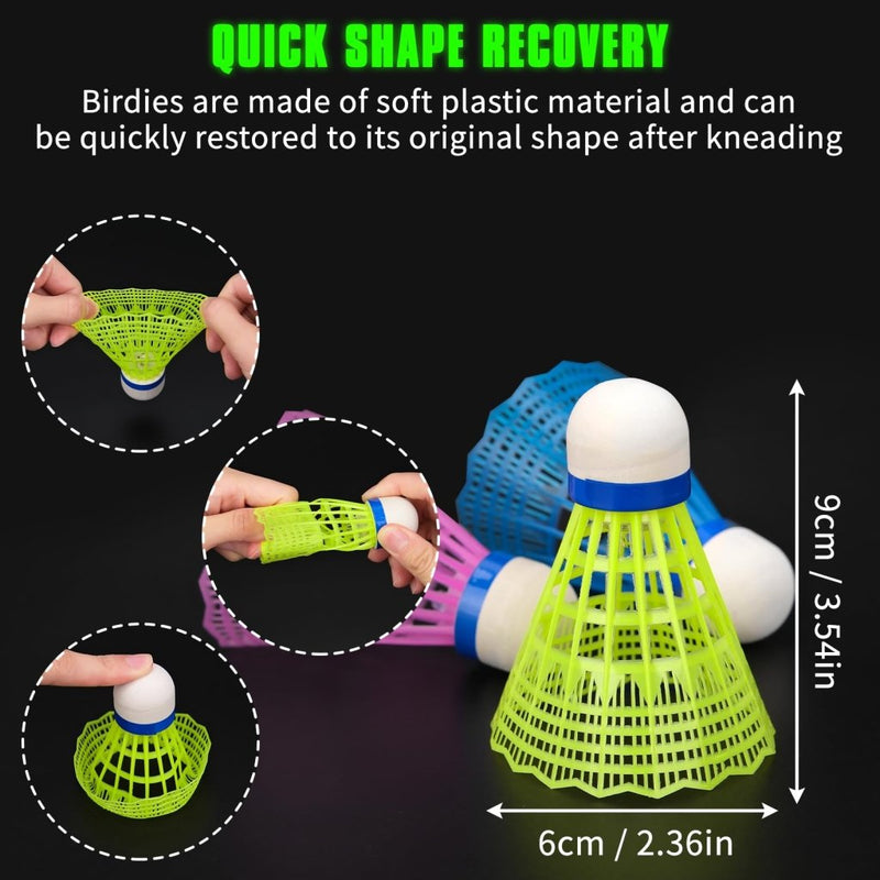 Load image into Gallery viewer, Hysagtek 12 Pcs Badminton Shuttlecocks Badminton Birdie, Indoor Outdoor Sport Ball Training Exercise Gym Fitness Game - happygetfit.com
